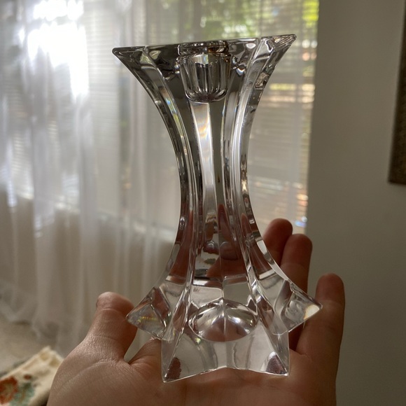 Set of 2 crystal candlestick holders! vintage real crystal - Picture 7 of 12